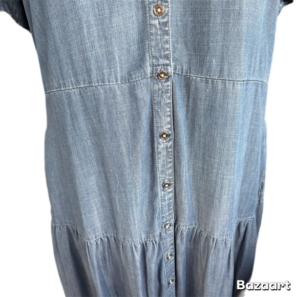 Blue Denim Maxi Dress - Picture 4 of 6